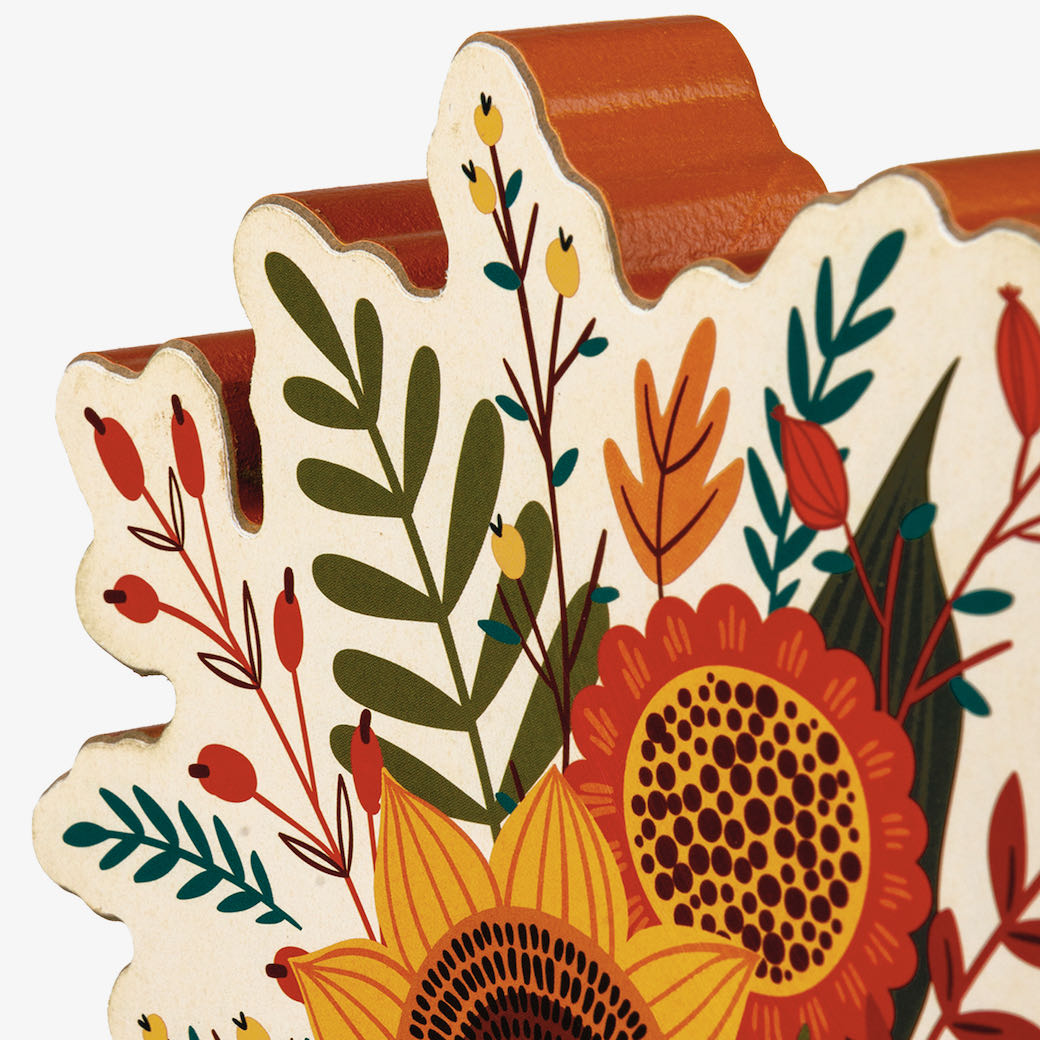 Thankful Wooden Chunky Shelf Sitter
