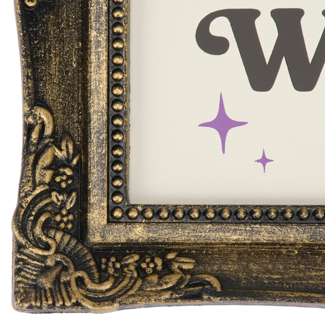 “Let’s Get Witchy” Framed Halloween Wall Decor