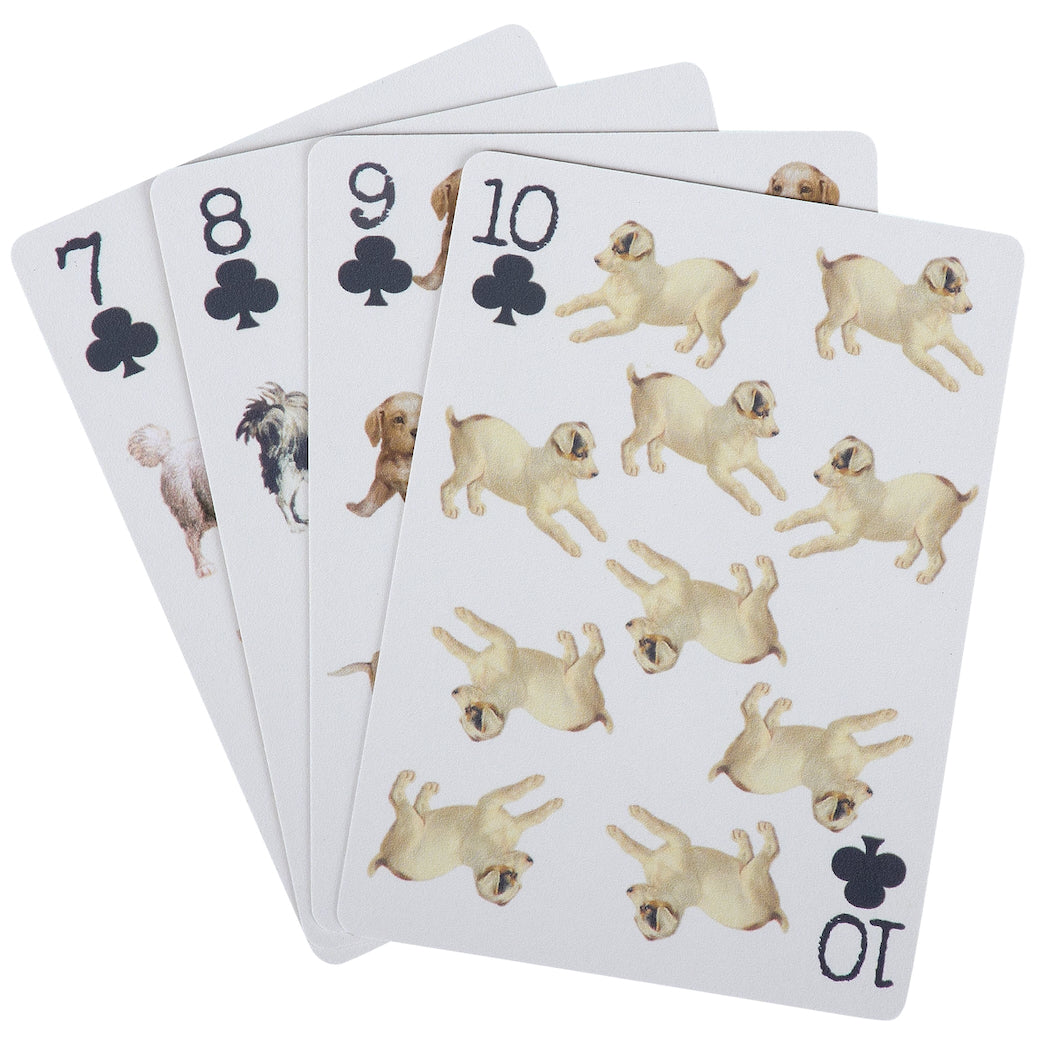 Deck of 54 Playing Cards with Vintage-Style Dog Portraits
