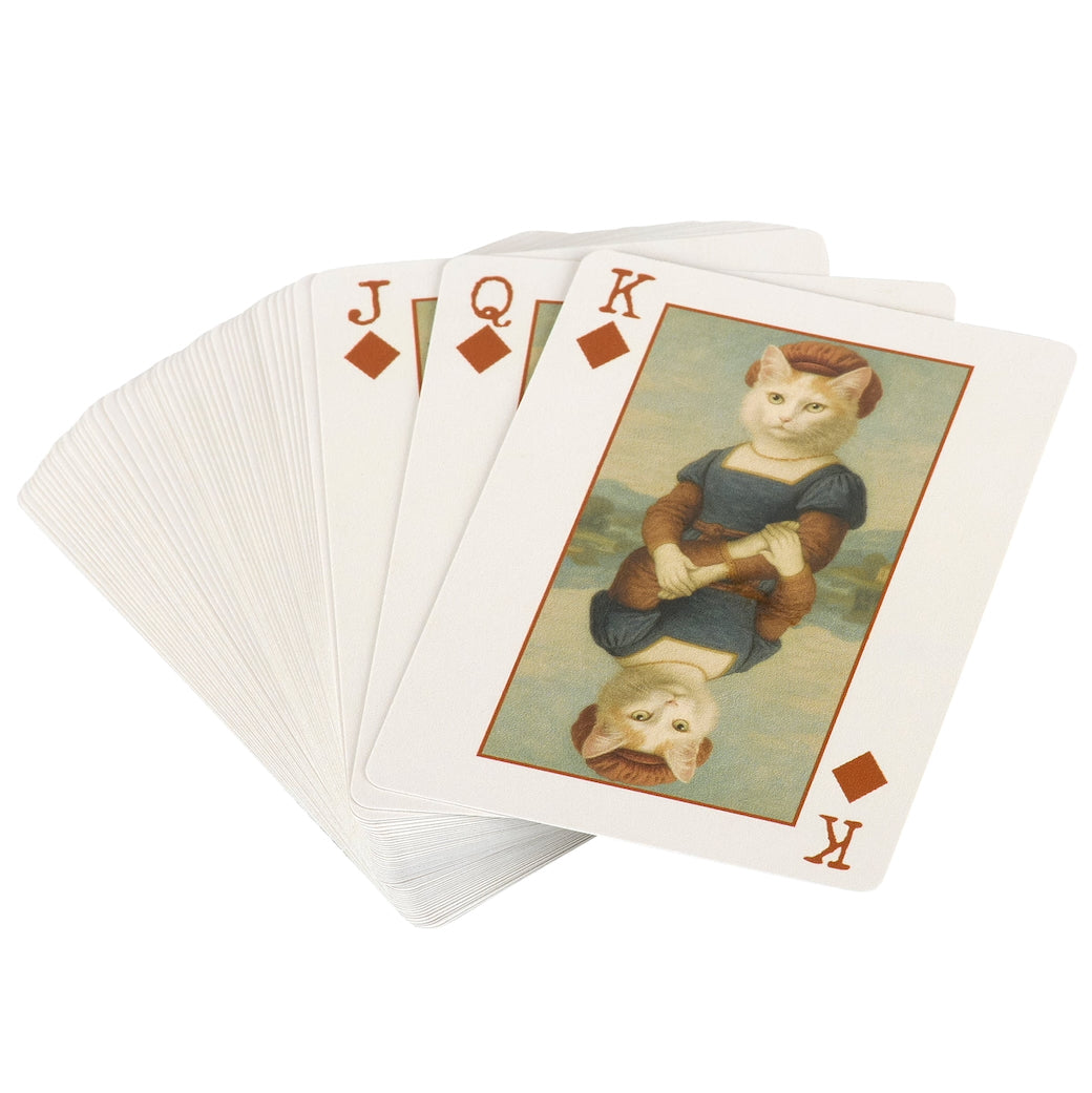 54-Card Deck Playing Cards Vintage-Style Cat Portraits