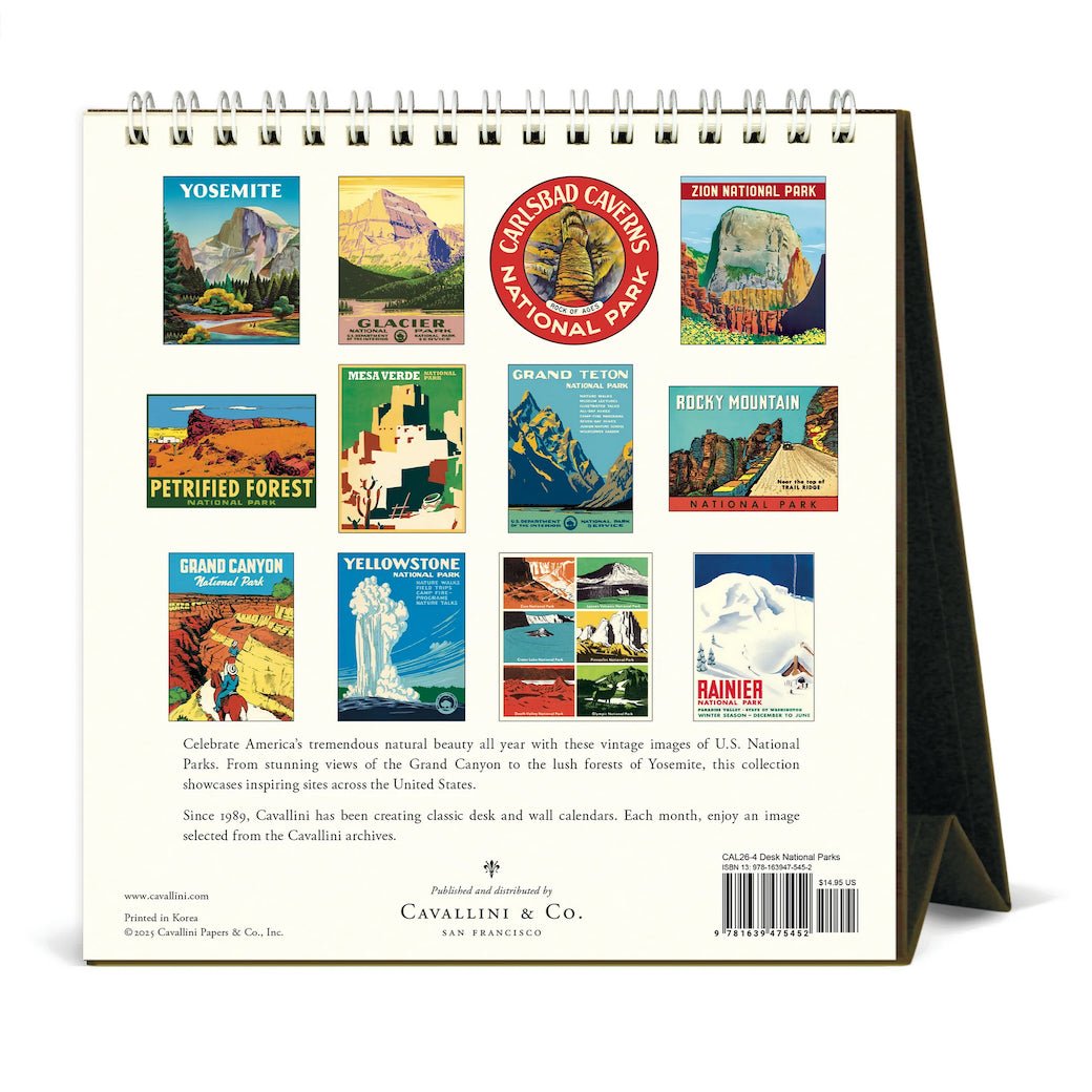 2026 National Parks Desk Calendar - Marmalade Mercantile