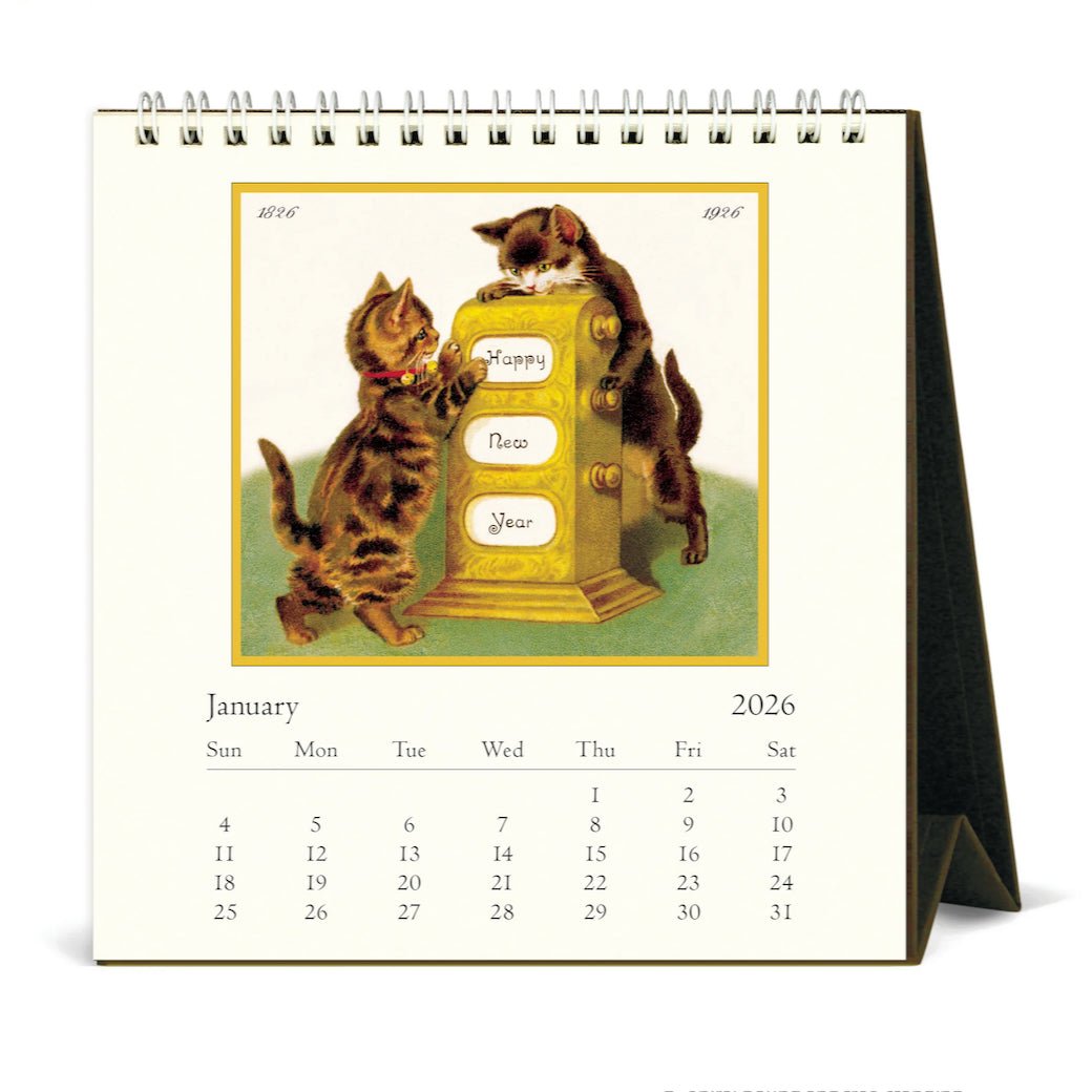 2026 Vintage Cats Desk Calendar - Marmalade Mercantile