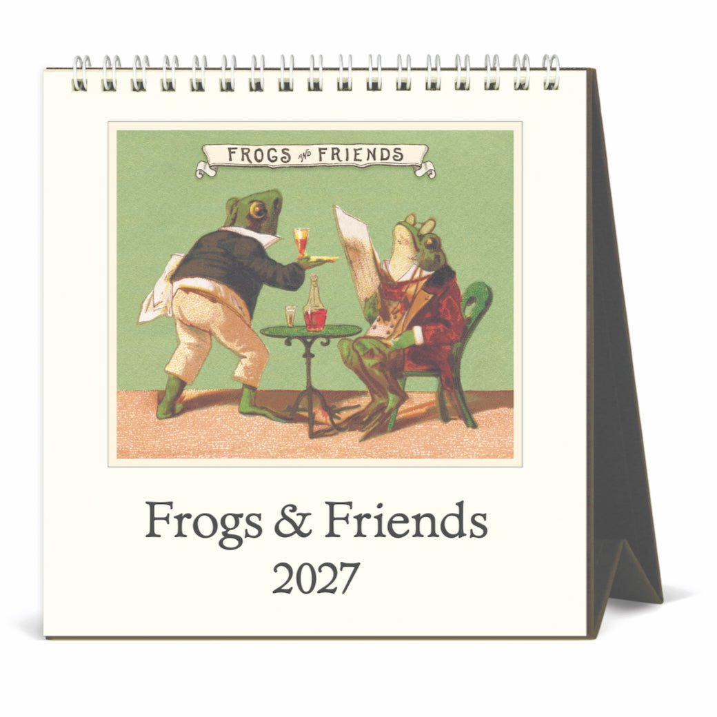 2027 Vintage Desk Calendar Frogs & Friends - Marmalade Mercantile