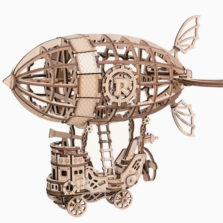 3D Laser Cut Wooden Puzzle Airship - Marmalade Mercantile