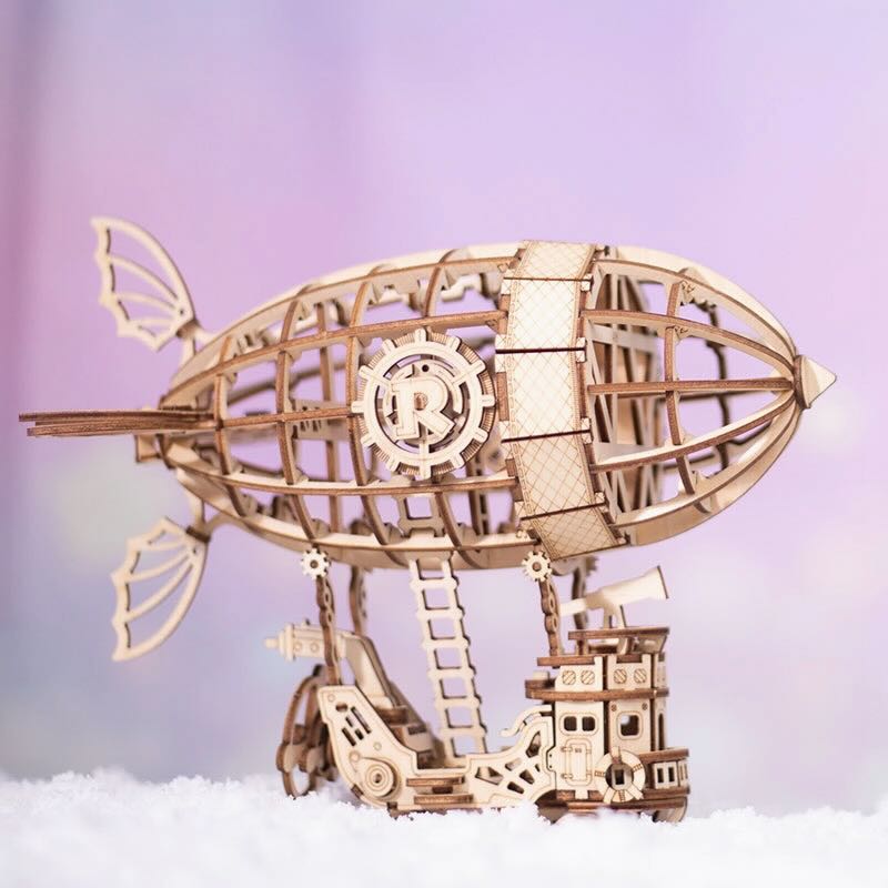 3D Laser Cut Wooden Puzzle Airship - Marmalade Mercantile