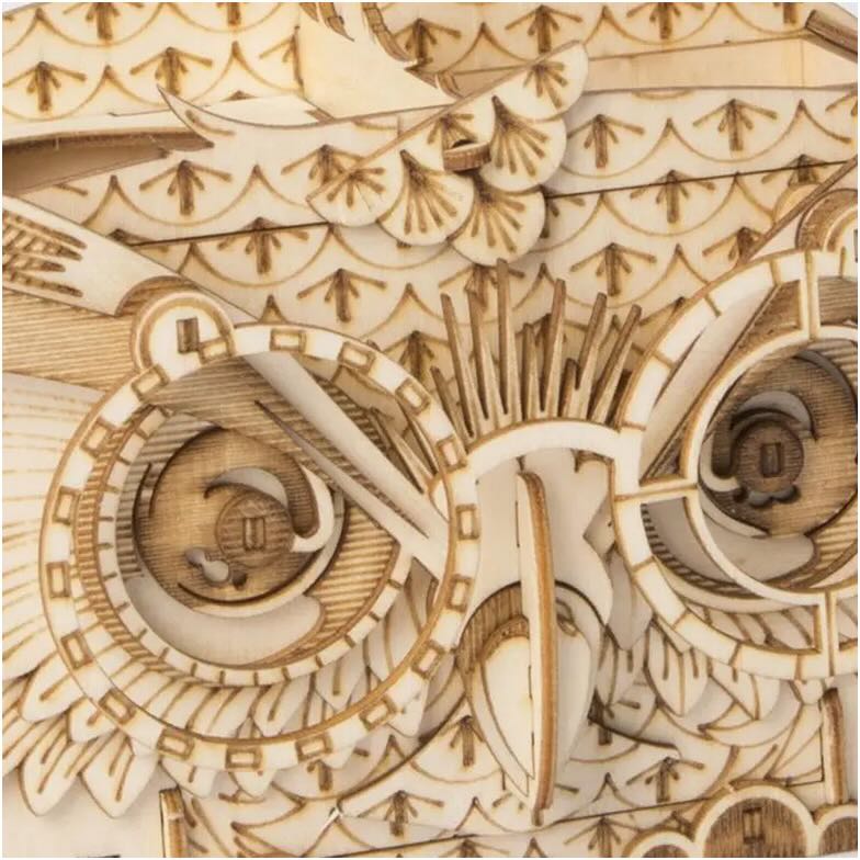 3D Laser Cut Wooden Puzzle: Owl Storage Box - Marmalade Mercantile