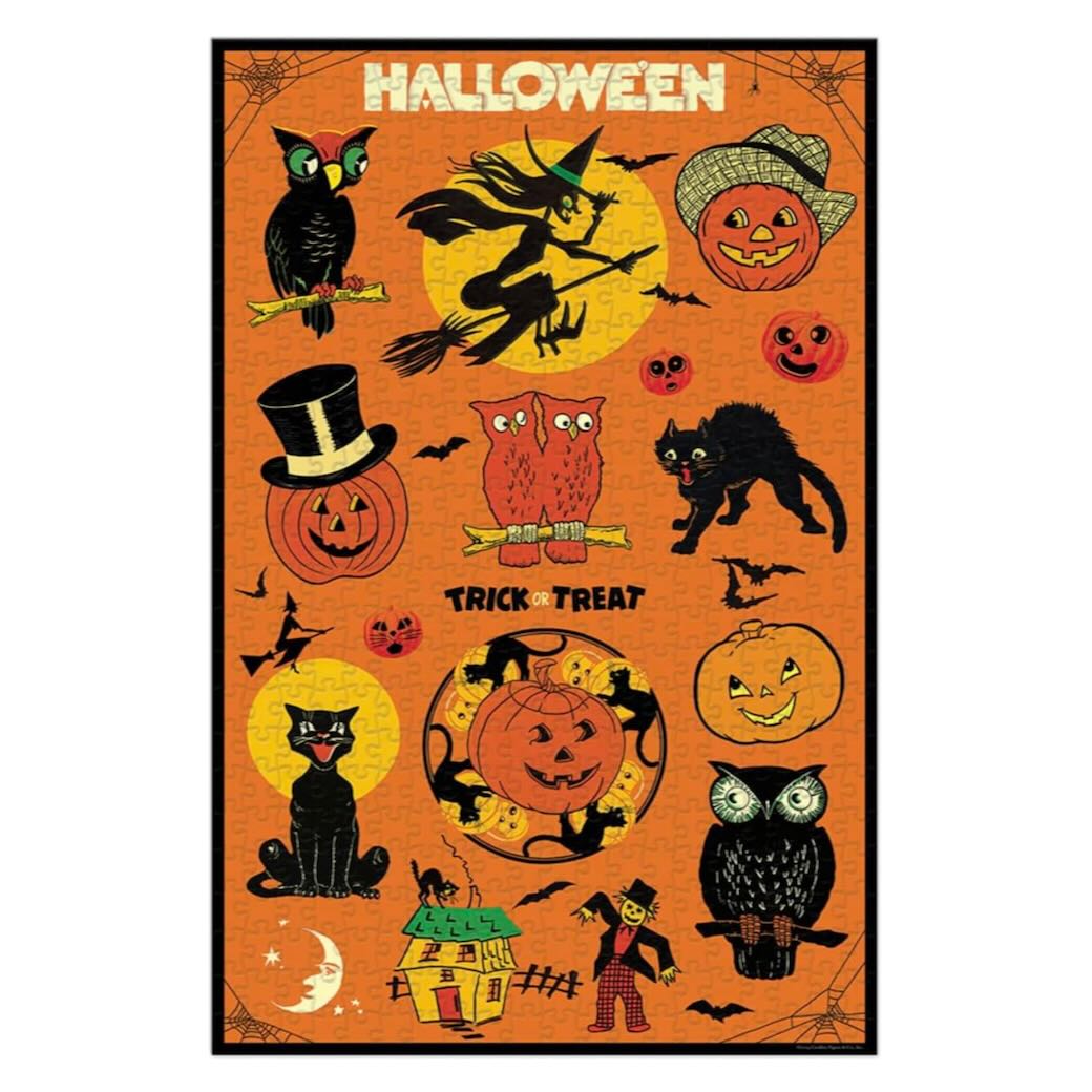 500 - Piece Vintage - Style Halloween Jigsaw Puzzle - Marmalade Mercantile