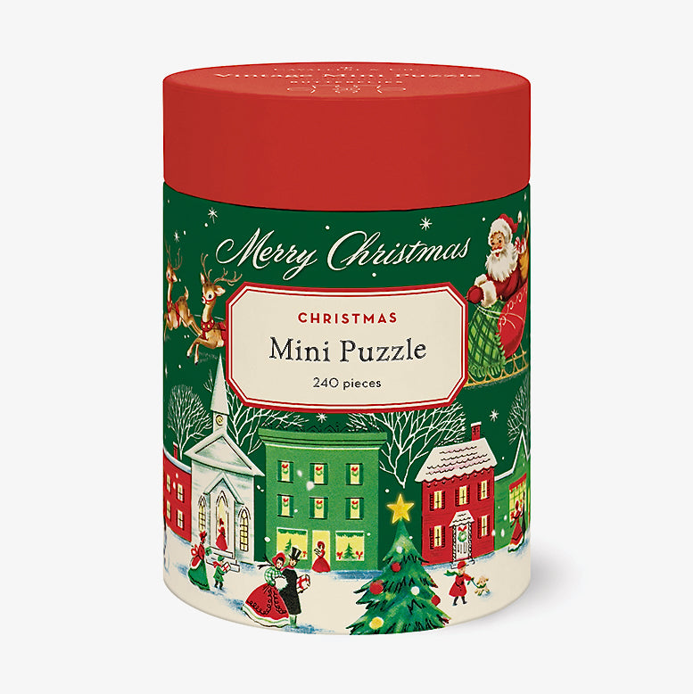 Merry Christmas Village Mini 240-Piece Jigsaw Puzzle