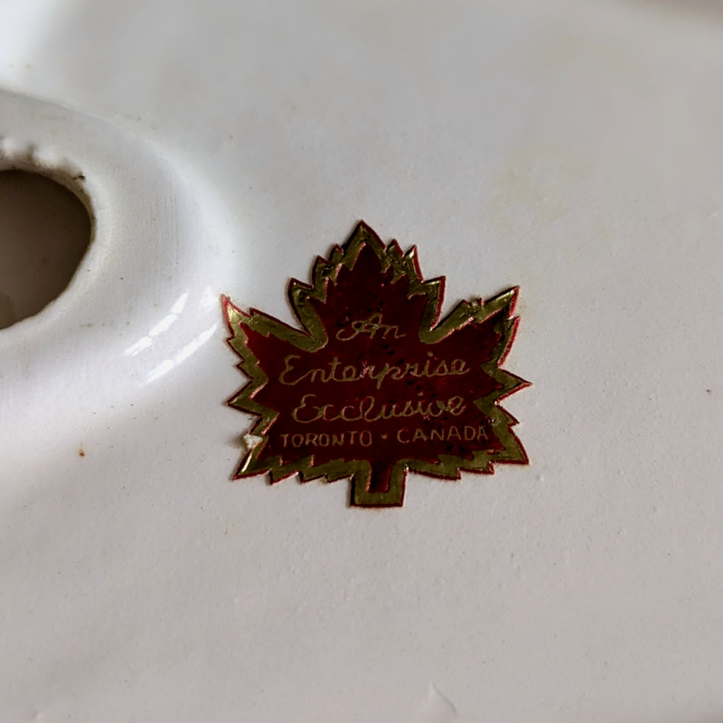 Vintage Covered Kitschy Cheese Dish with Mouse