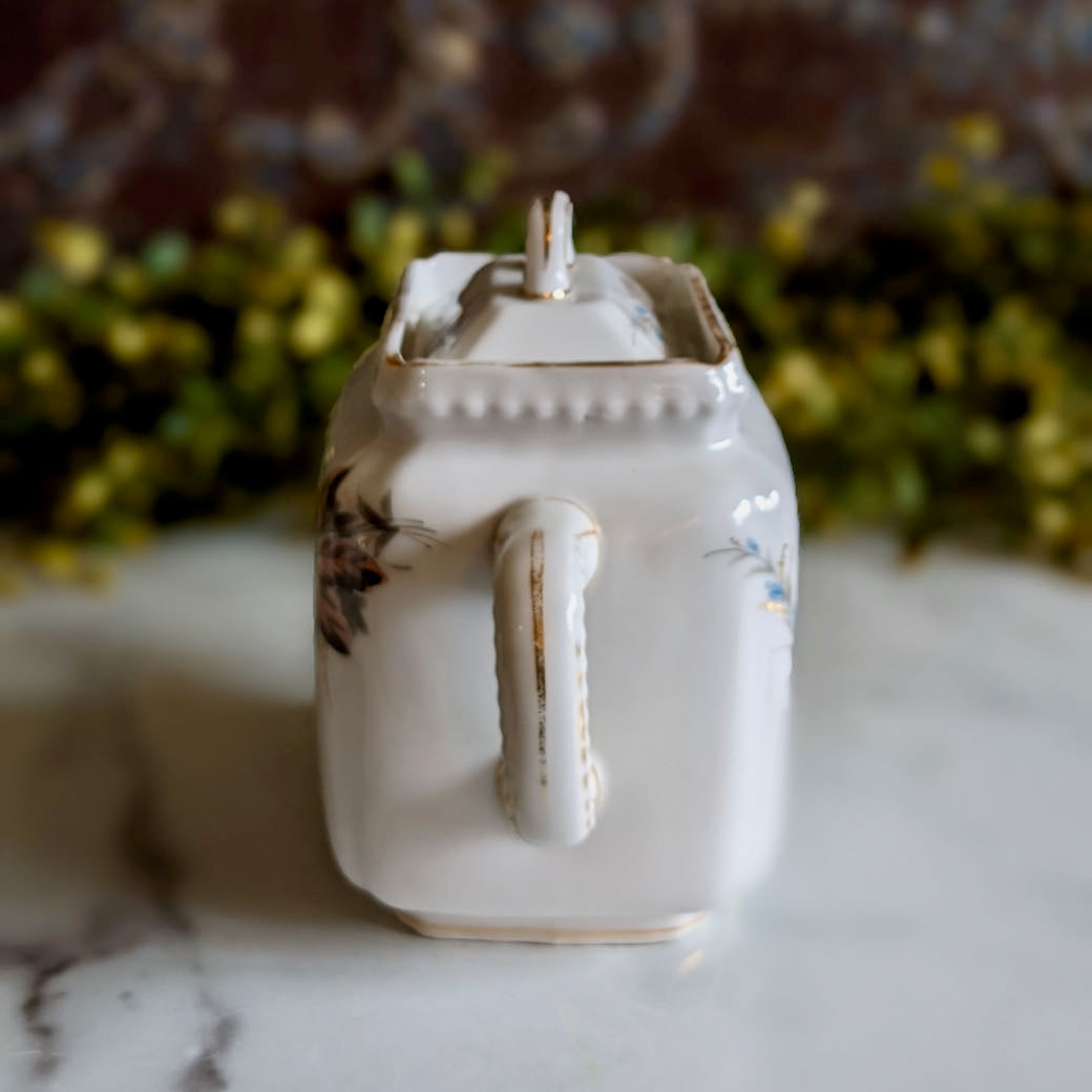 Antique Ironstone Transferware Sugar Jar
