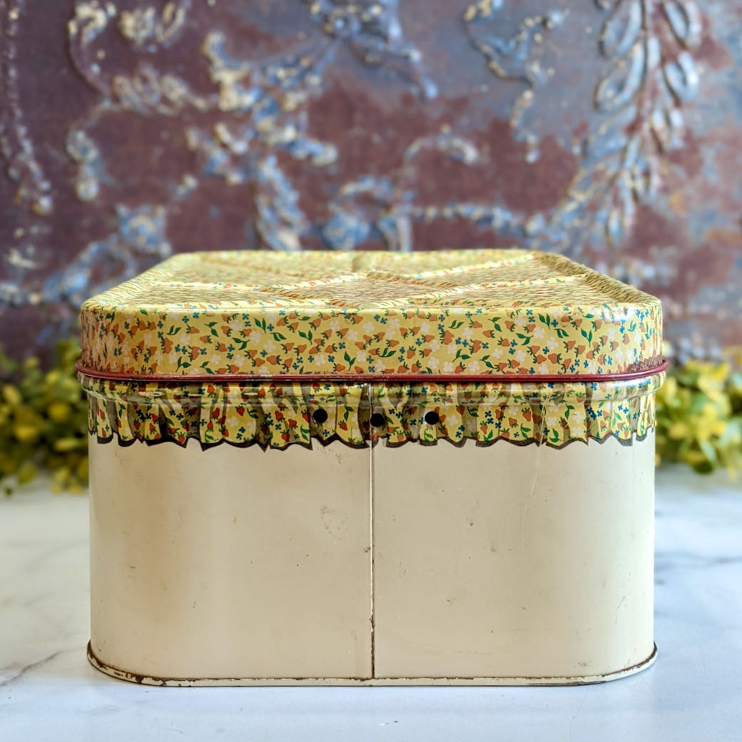 Charming Cottage Style Vintage Metal Bread Box