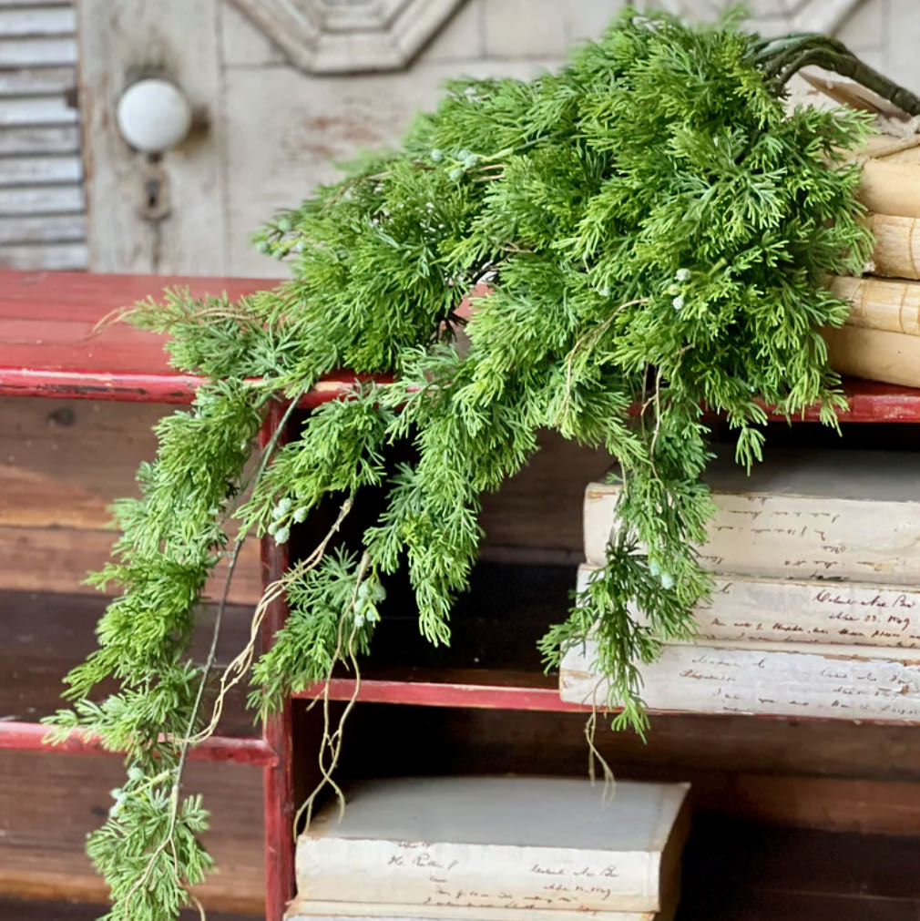 Dripping Cedar Hanging Floral Accent