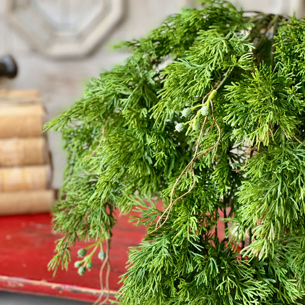 Dripping Cedar Hanging Floral Accent