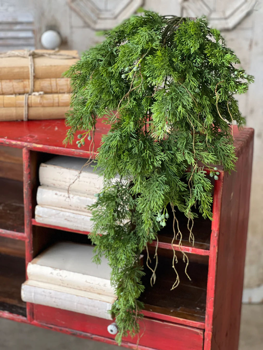 Dripping Cedar Hanging Floral Accent