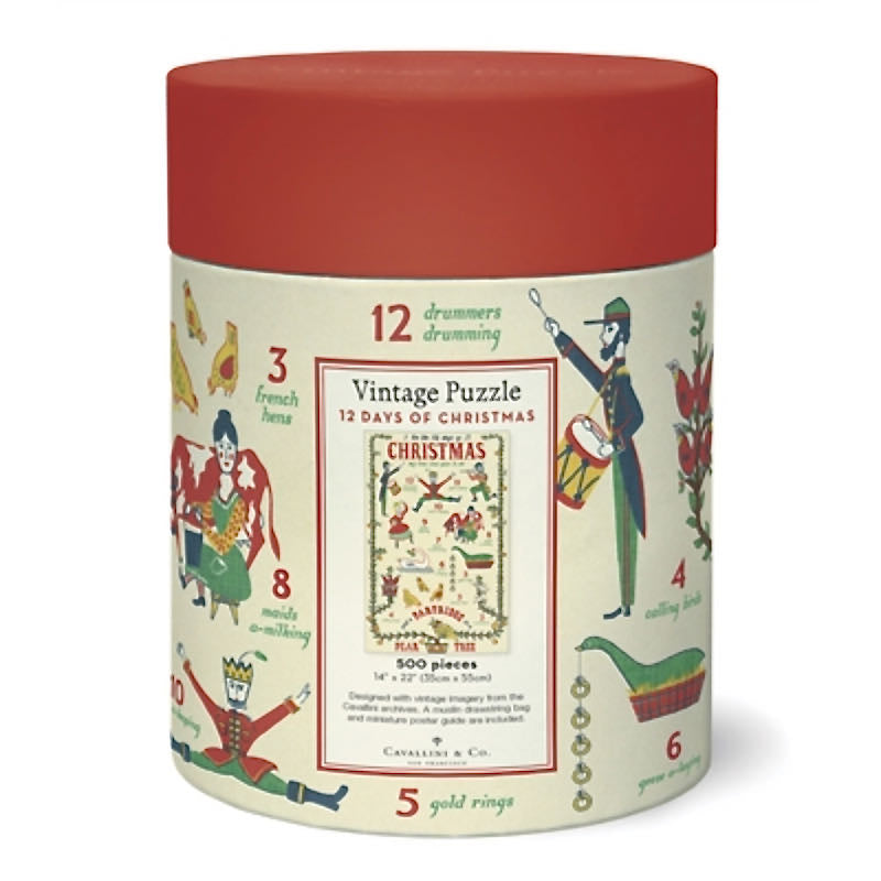 500-Piece Jigsaw Puzzle Twelve Days of Christmas