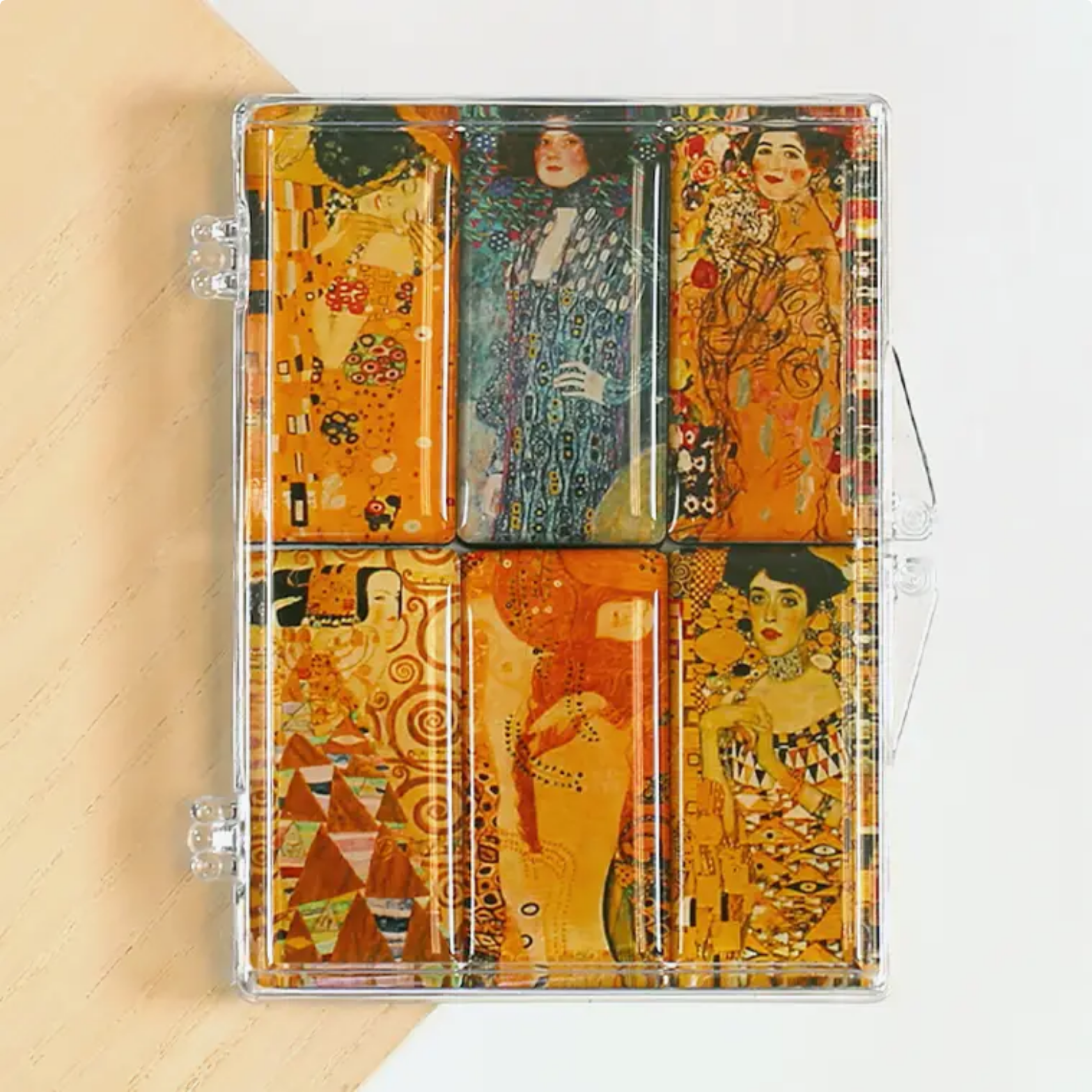 Set of Six Mighty Magnets Gustav Klimt