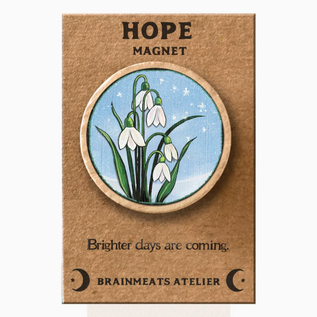 Hope Magnet Token Snowdrops Brighter Days Are Ahead