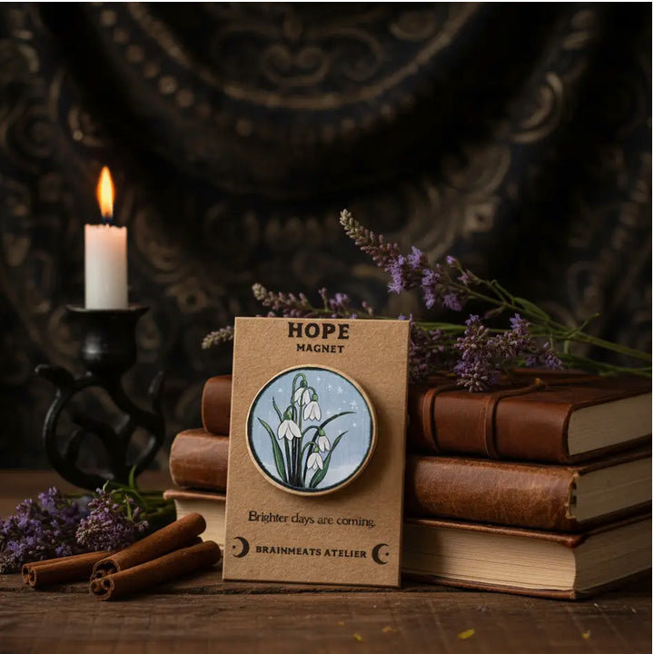 Hope Magnet Token Snowdrops Brighter Days Are Ahead