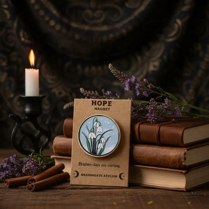 Hope Magnet Token Snowdrops Brighter Days Are Ahead