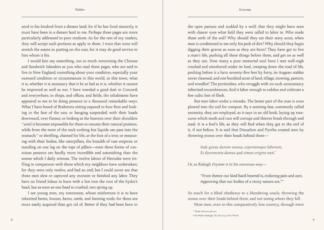 Thoreau: Walden & On the Duty of Civil Disobedience - Keepsake Edition