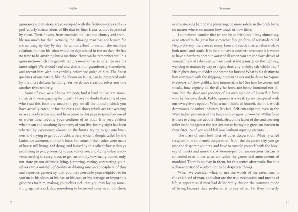 Thoreau: Walden & On the Duty of Civil Disobedience - Keepsake Edition