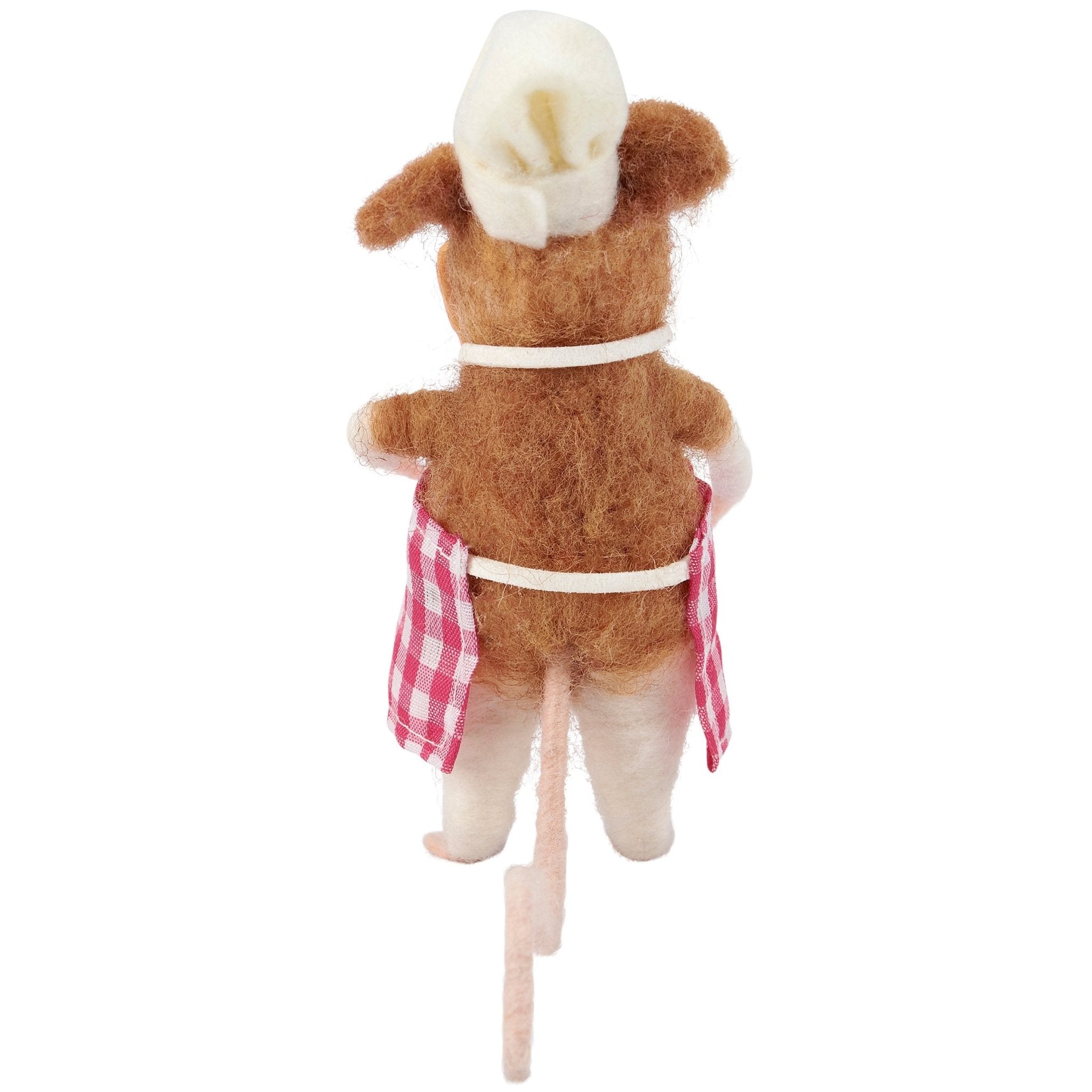 Adorable Felt Bread Baker Mouse Critter - Marmalade Mercantile