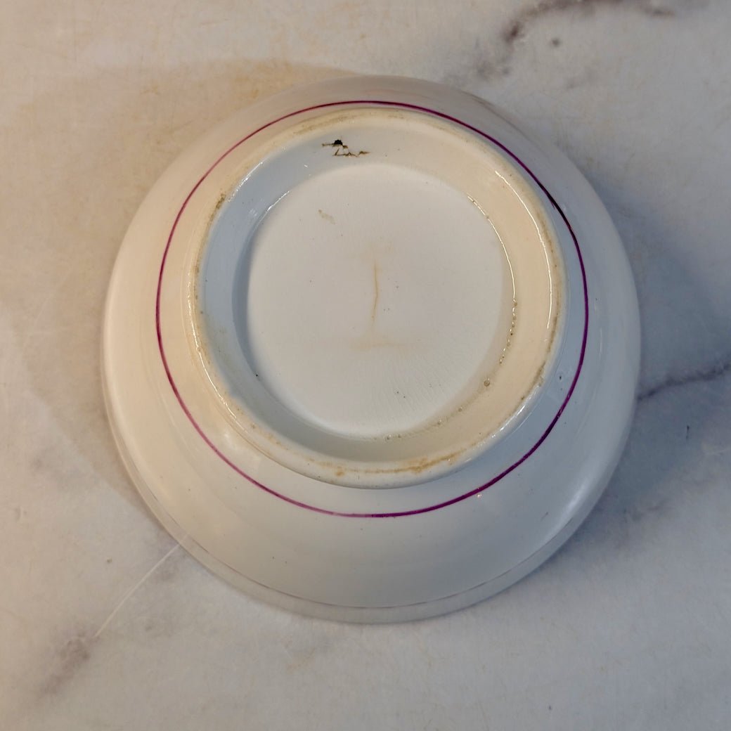 Antique 19th c. Hand - Painted Footed Bowl - Marmalade Mercantile