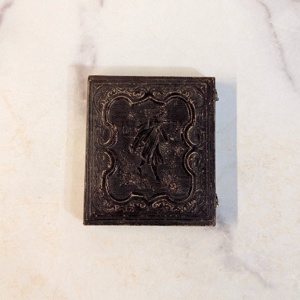 Antique Cased Ambrotype Image Young Boy W&WH Lewis - Marmalade Mercantile