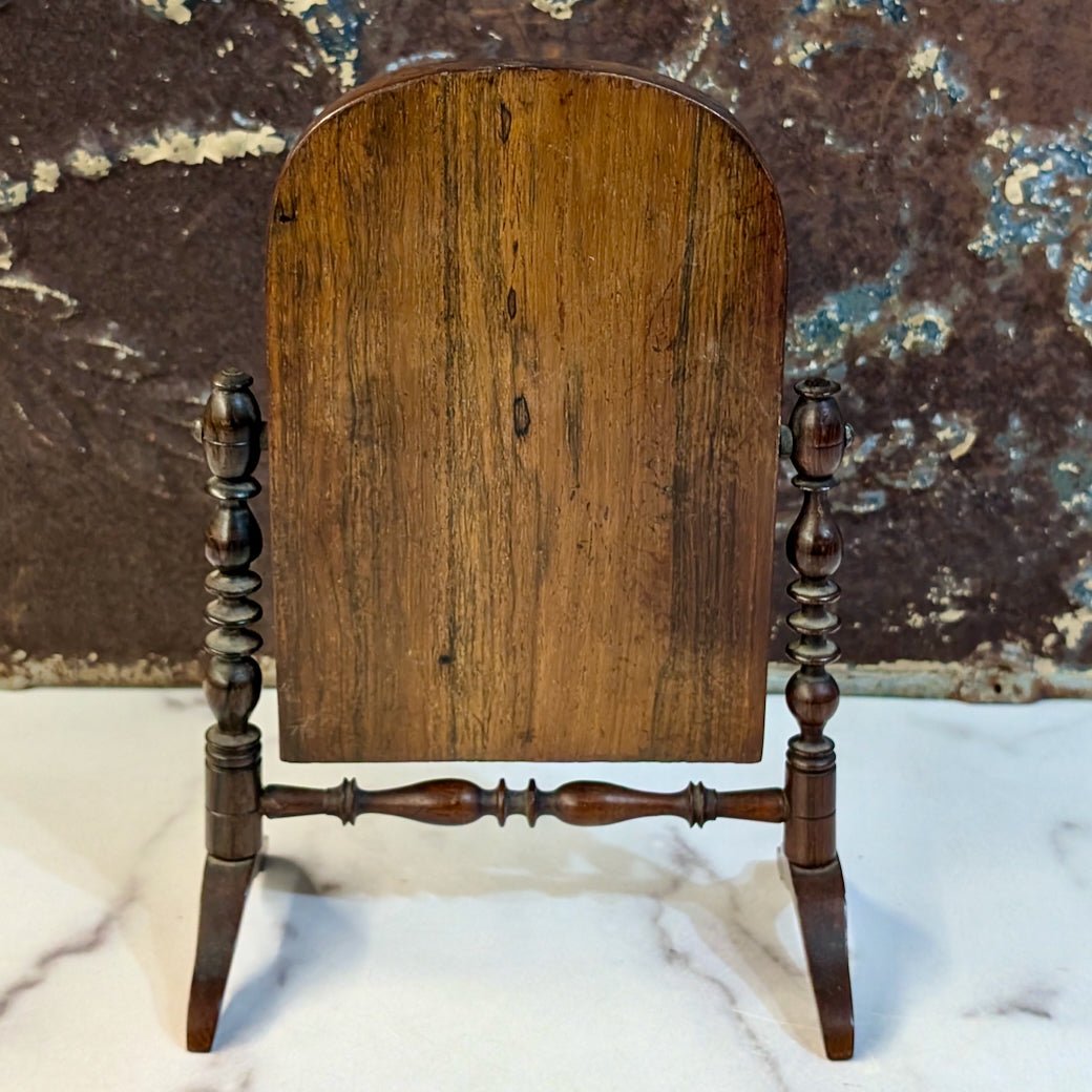 Antique Miniature Salesman Sample Inlaid Cheval Mirror - Marmalade Mercantile