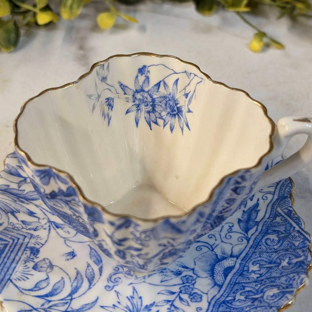 Antique Wileman Foley Staffordshire Demitasse Cup & Saucer - Marmalade Mercantile