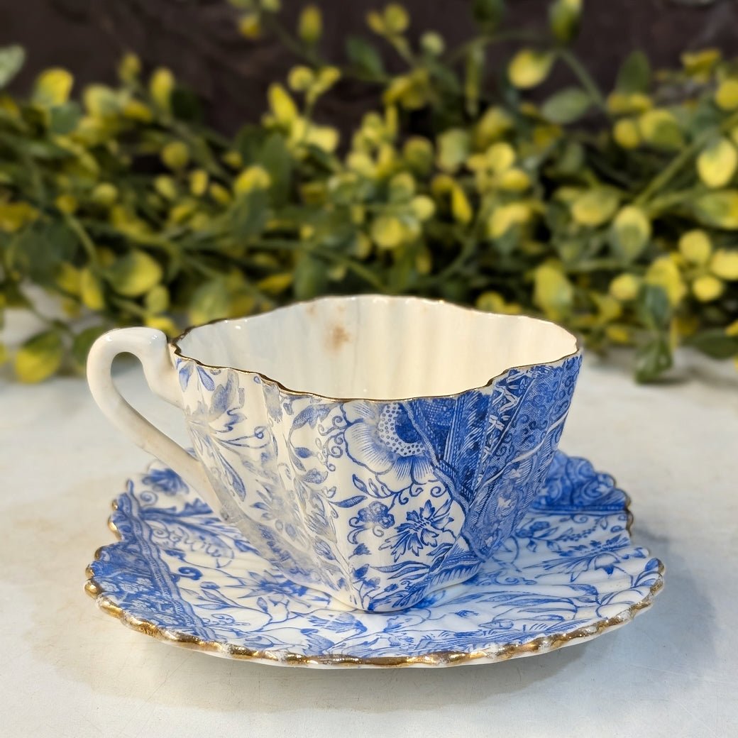 Antique Wileman Foley Staffordshire Demitasse Cup & Saucer - Marmalade Mercantile