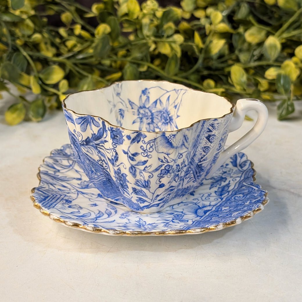 Antique Wileman Foley Staffordshire Demitasse Cup & Saucer - Marmalade Mercantile