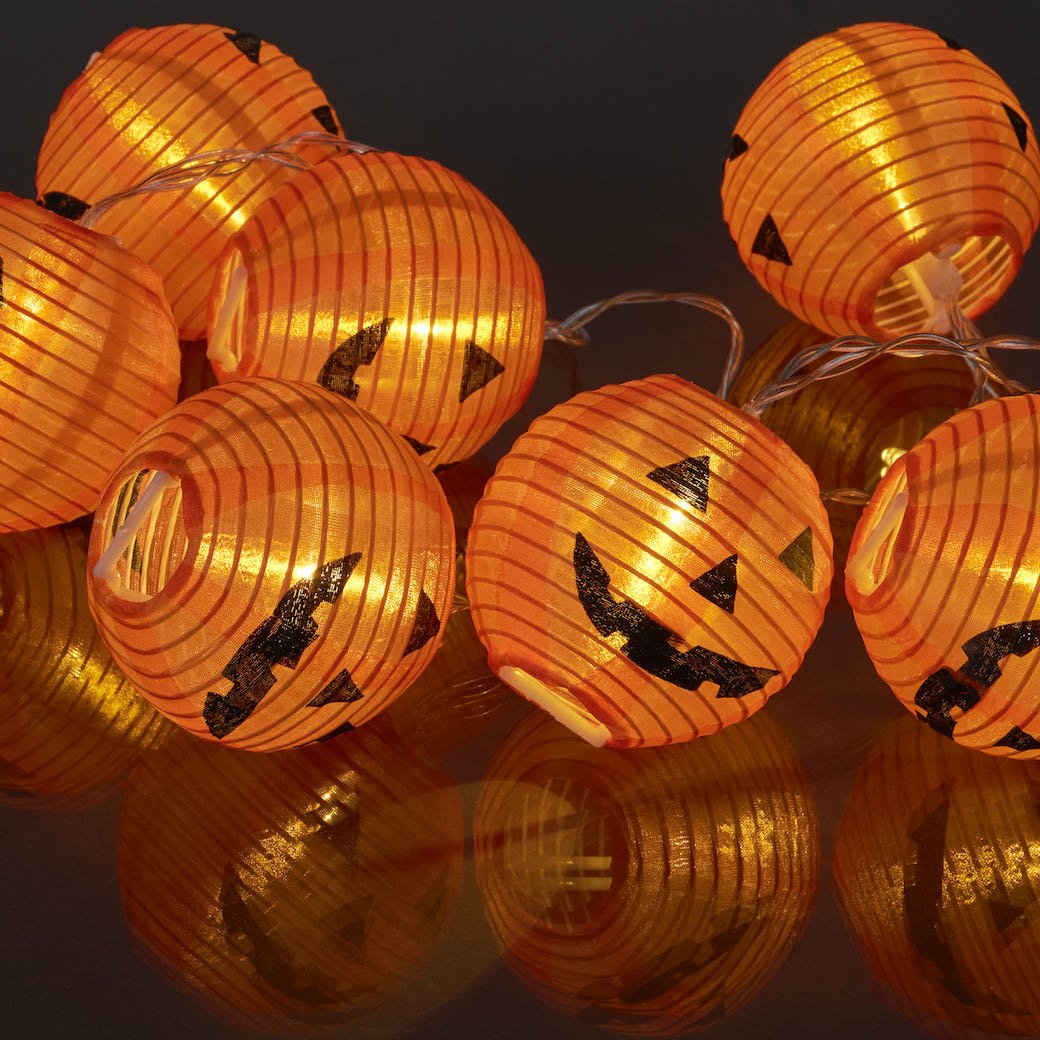 Battery Operated Jack O' Lantern Halloween String Lights - Marmalade Mercantile