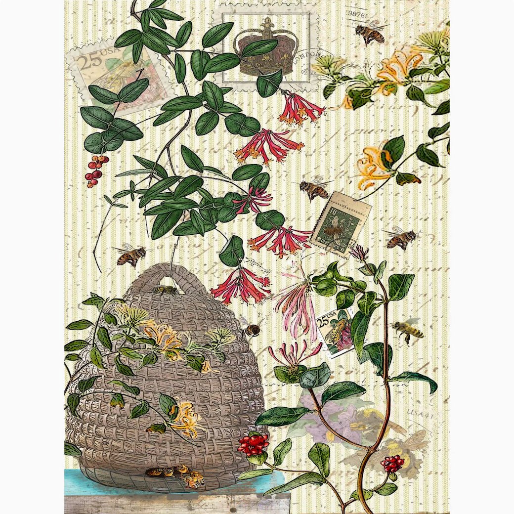 Bee Skep Queen Bee Flour Sack Towel - Marmalade Mercantile