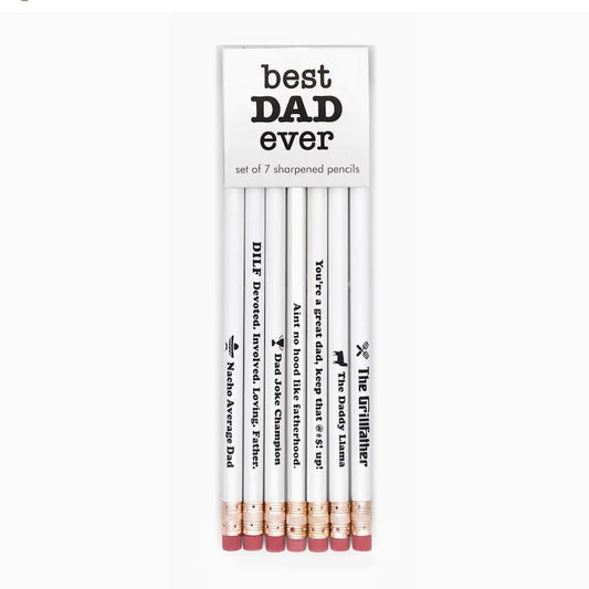 Best Dad Ever Set of Seven Pencils - Marmalade Mercantile