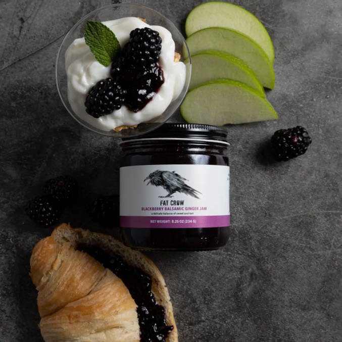 Blackberry Balsamic Ginger Jam CHOICE of Size - Marmalade Mercantile