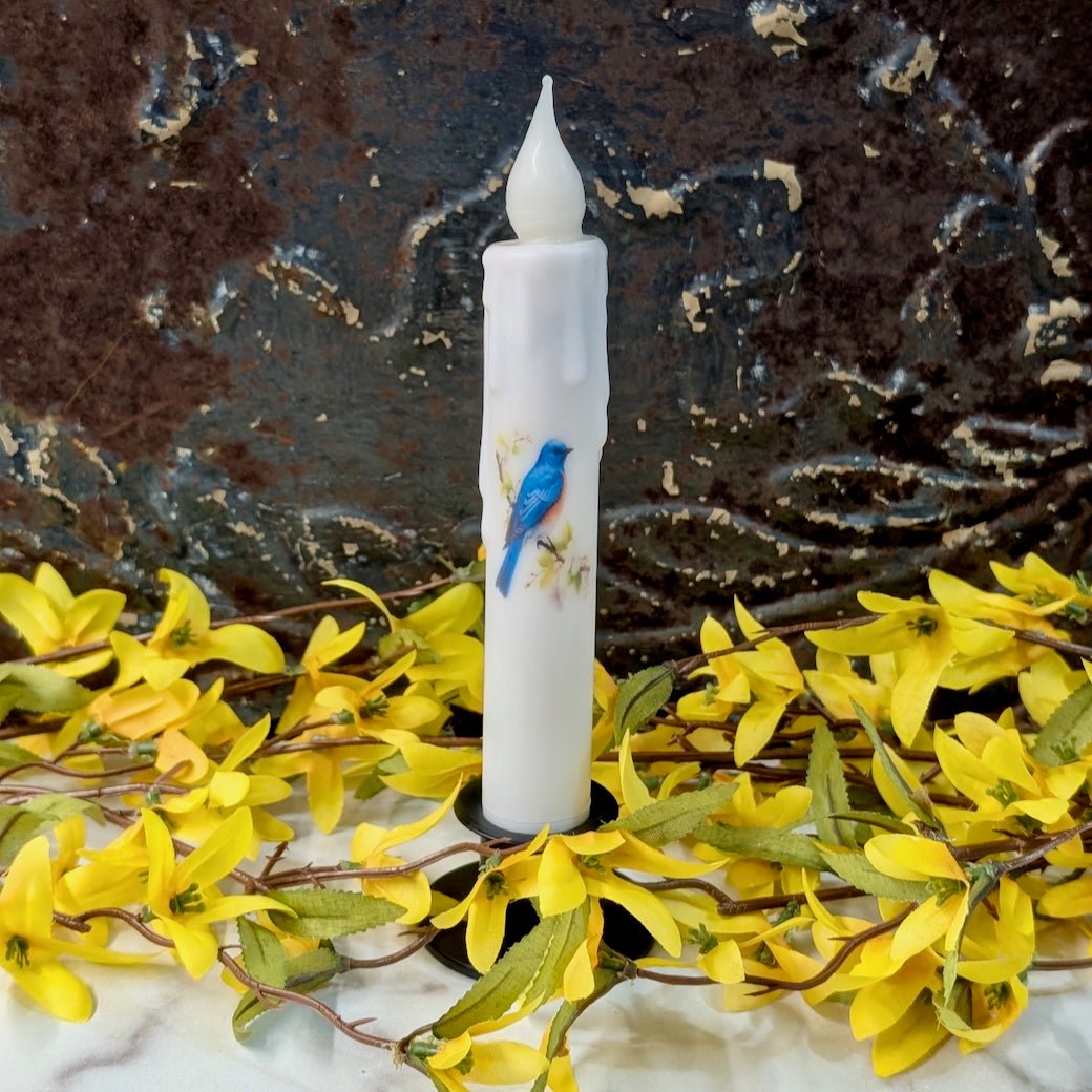 Bluebird Battery Operated LED Taper Candle - Marmalade Mercantile