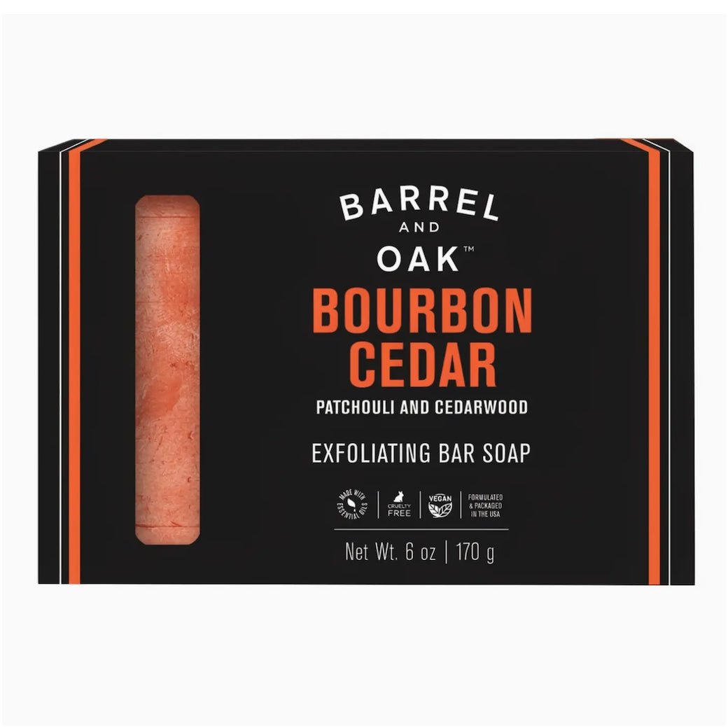 Bourbon Cedar Exfoliating Soap 6oz - Marmalade Mercantile
