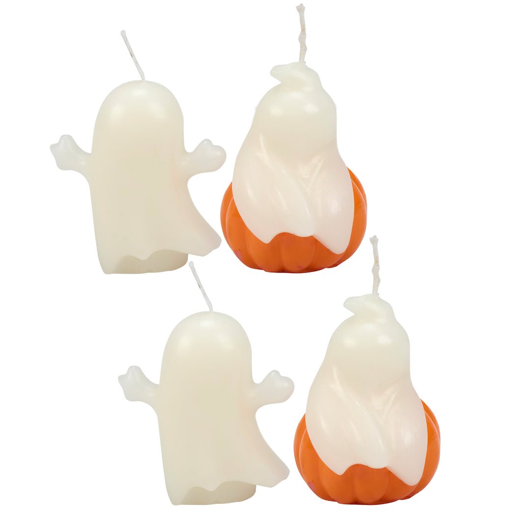 Boxed Set of Four Halloween Ghost Candles - Marmalade Mercantile