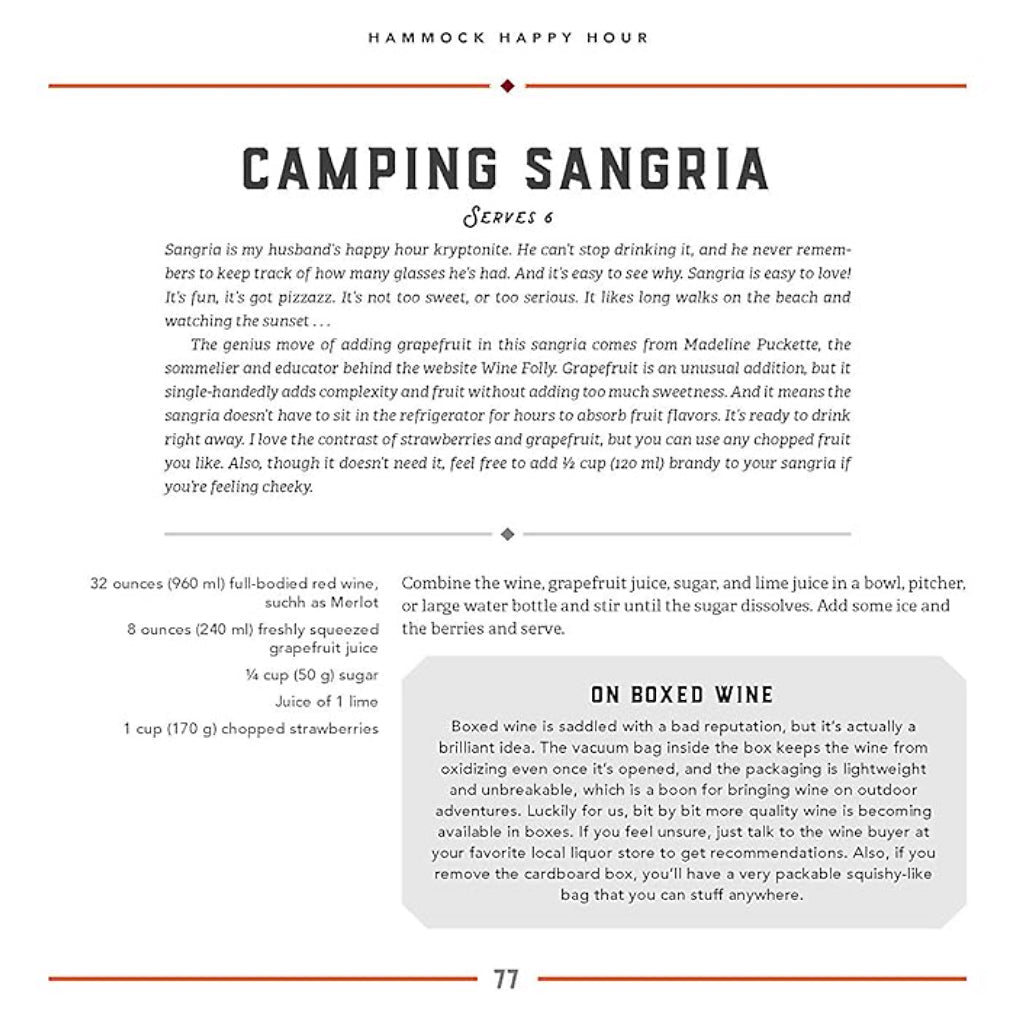 Camp Cocktails - Easy, Fun & Delicious Drinks for the Outdoors - Marmalade Mercantile