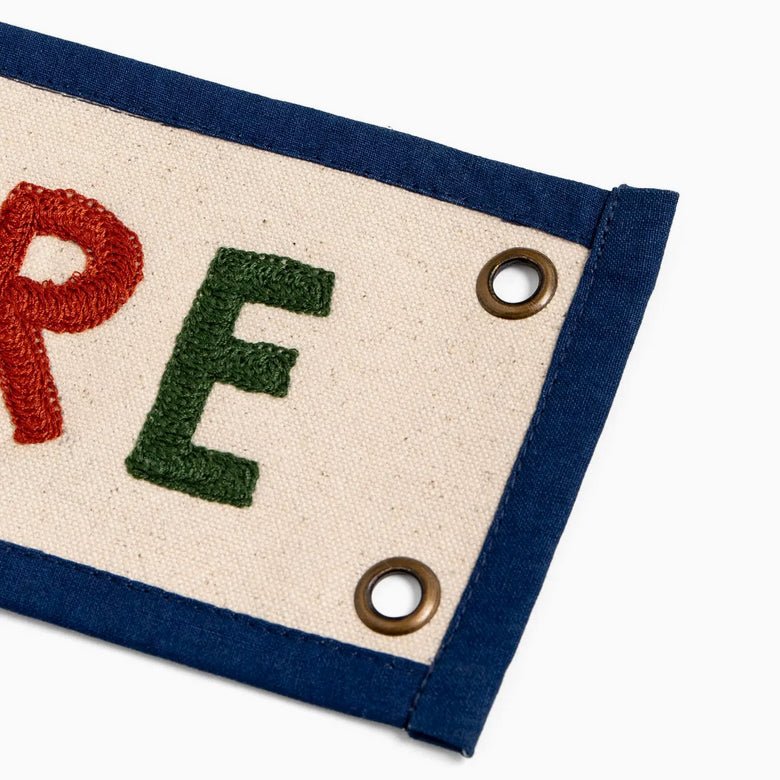 Canvas Embroidered Banner EXPLORE - Marmalade Mercantile