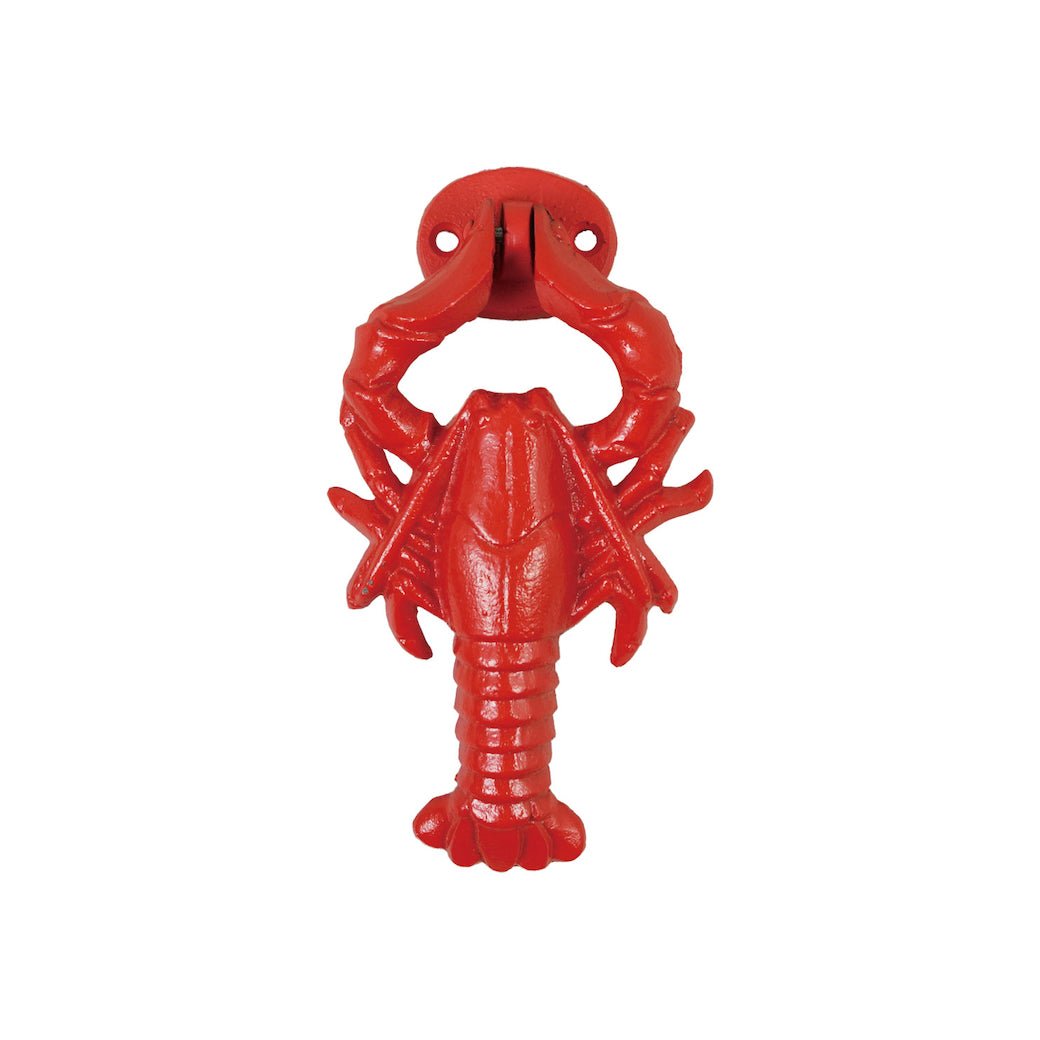 Cast Iron Lobster Shaped Door Knocker Red - Marmalade Mercantile