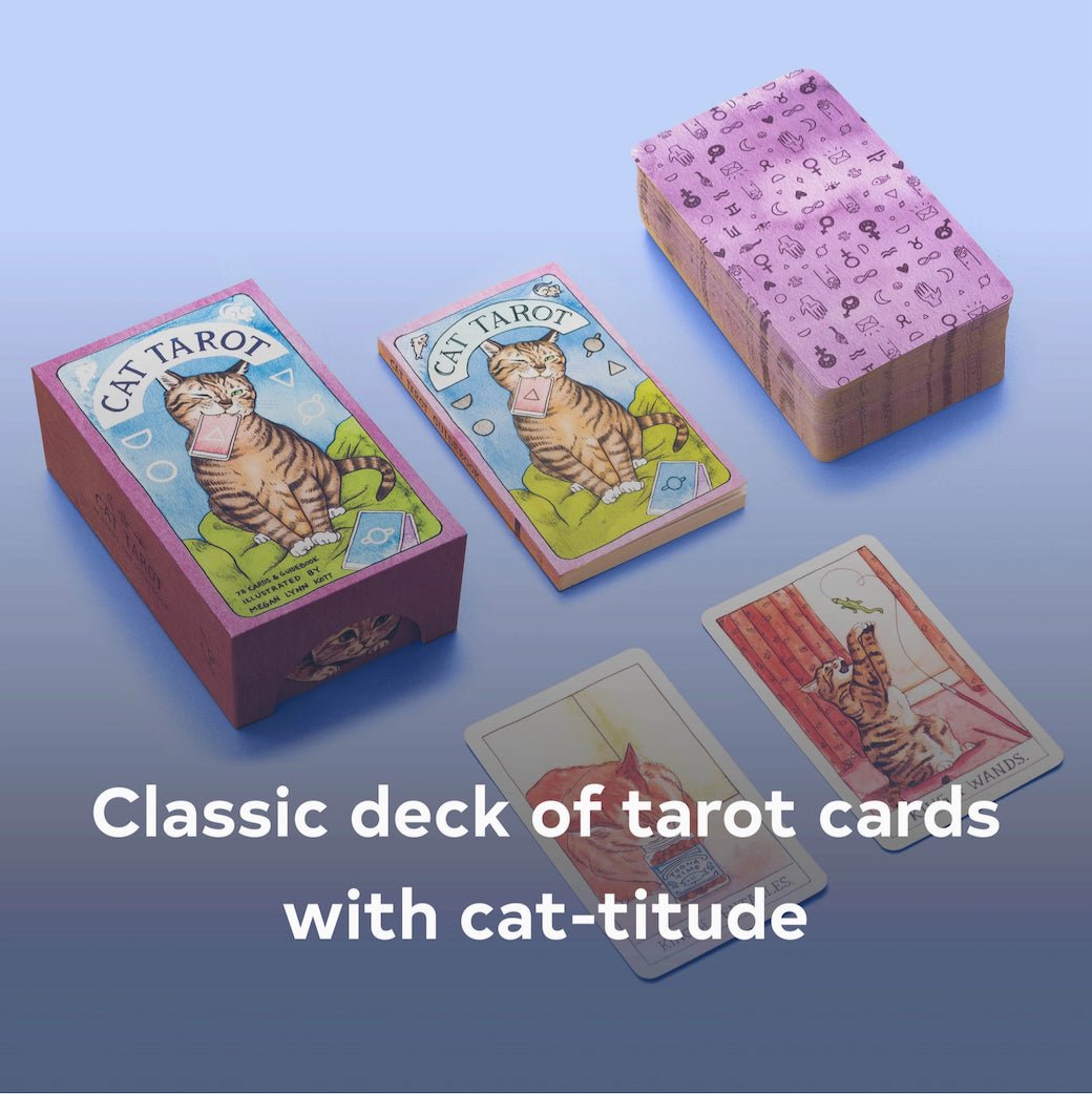 Cat Tarot Cards - 78 Card Deck Illustrated by Megan Kott - Marmalade Mercantile