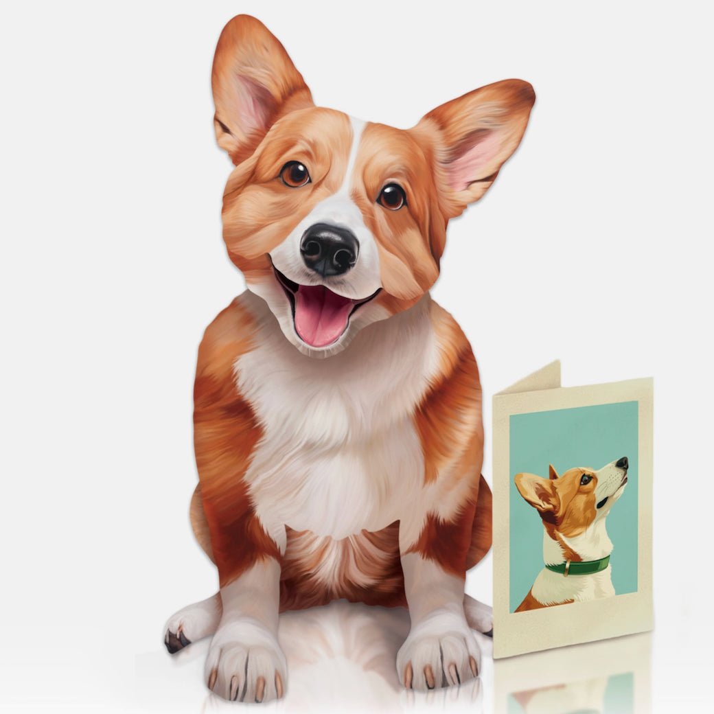 Corgi Pop Up Greeting Card with Dress Up Kit - Marmalade Mercantile