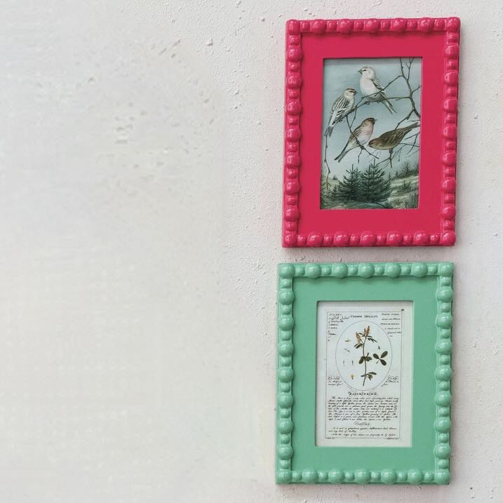 Cottage Style Picture Frame w Vintage Reproduction Image CHOICE of Color/Style - Marmalade Mercantile