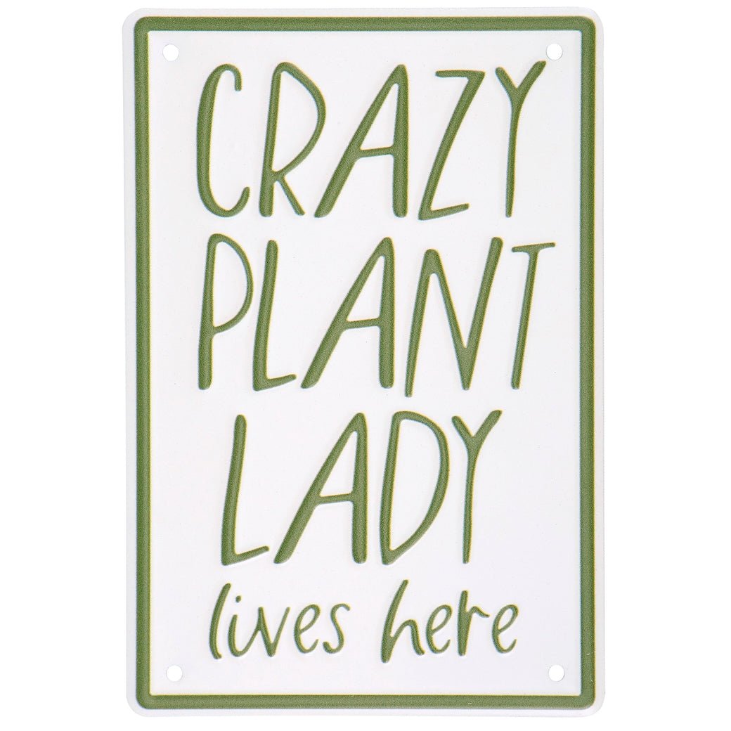 Crazy Plant Lady Lives Here Petite Hanging Decor - Marmalade Mercantile