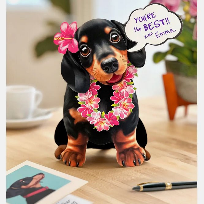 Dachshund Pop Up Pup Greeting Card w Dress Up Kit - Marmalade Mercantile