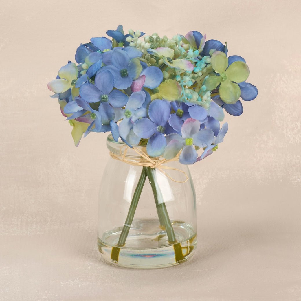Delicate Blue Hydrangea Vase - Marmalade Mercantile