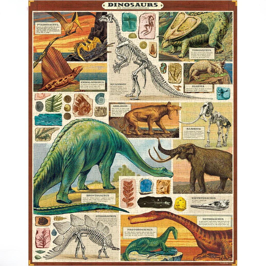 Dinosaurs 1000 - Piece Jigsaw Puzzle - Marmalade Mercantile