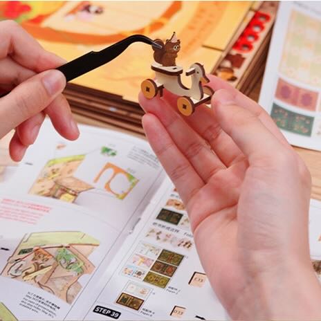 DIY Book Nook Kit: Mole's Apartment with Dust Cover - Marmalade Mercantile